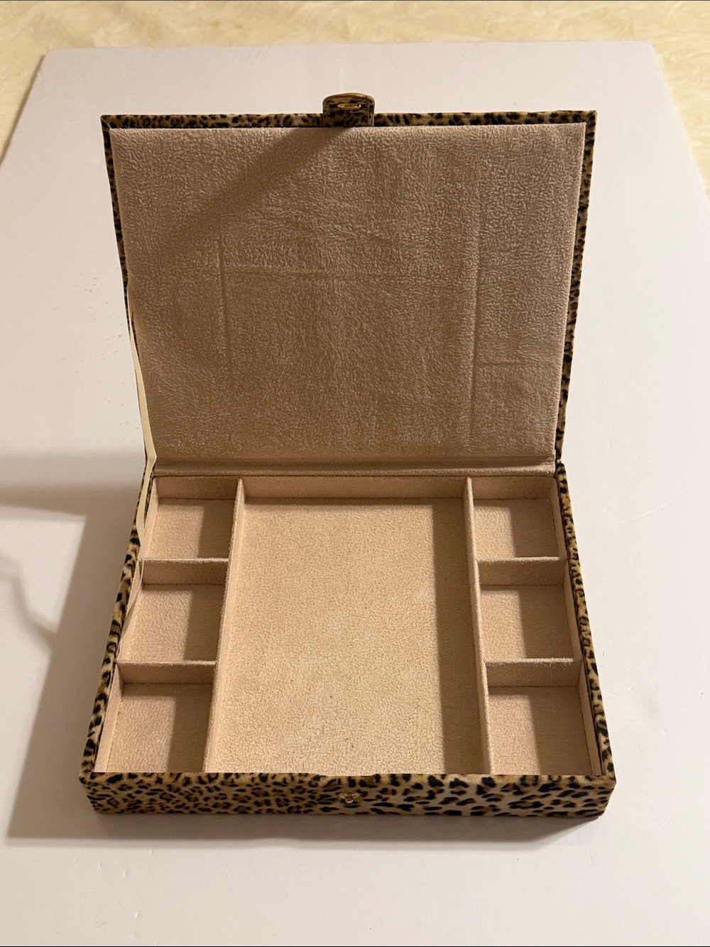 Reed & Barton Leopard Print Jewelry Organizer 10x8 NWOT